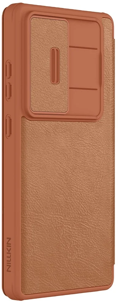 Nillkin Qin Pro Samsung Galaxy S25 Ultra Hoesje Book Case Camera Slider Bruin afbeelding 12