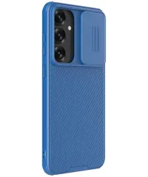 Nillkin CamShield Samsung Galaxy S25 Hoesje met Camera Slider Back Cover Blauw