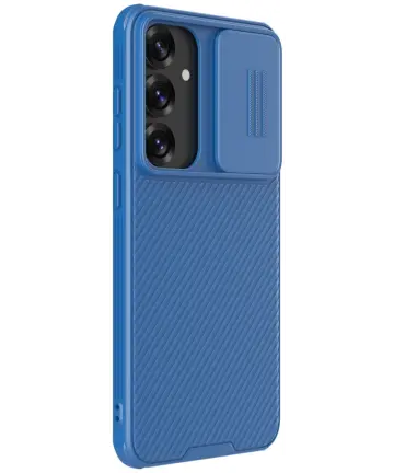 Nillkin CamShield Samsung Galaxy S25 Hoesje met Camera Slider Back Cover Blauw Hoesjes