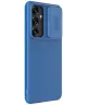 Nillkin CamShield Samsung Galaxy S25 Hoesje met Camera Slider Back Cover Blauw