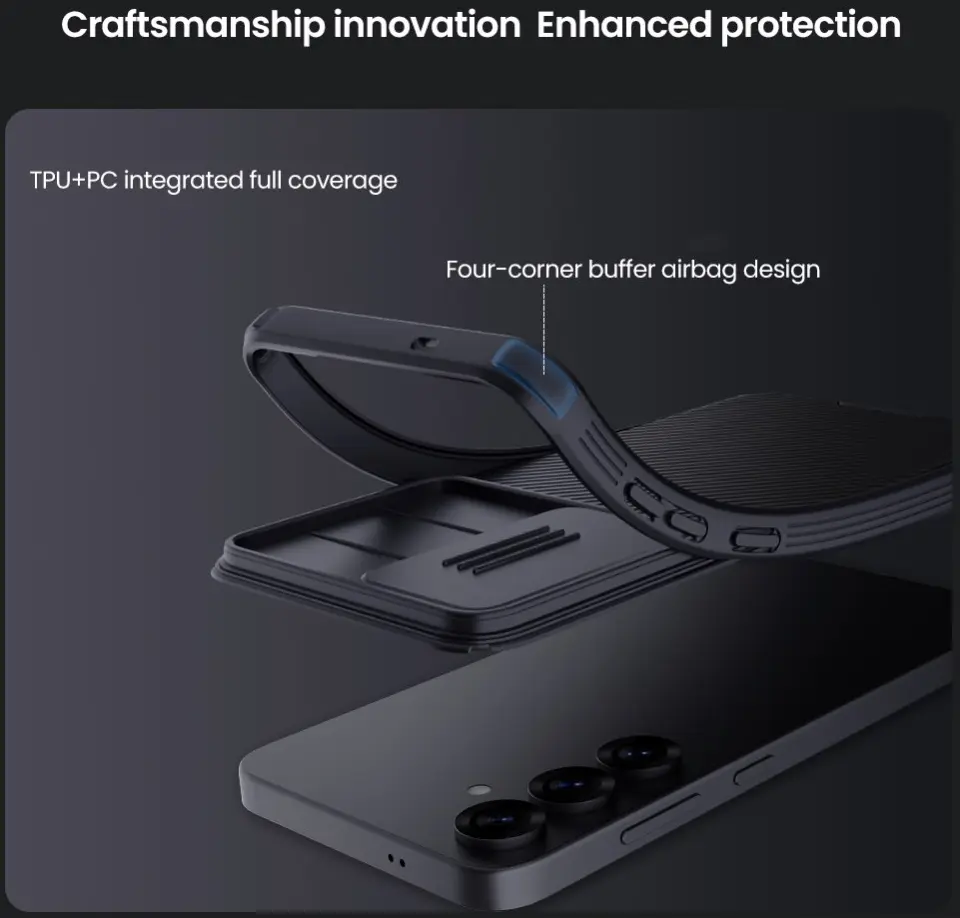 Nillkin CamShield Samsung Galaxy S25 Hoesje met Camera Slider Back Cover Groen afbeelding 9