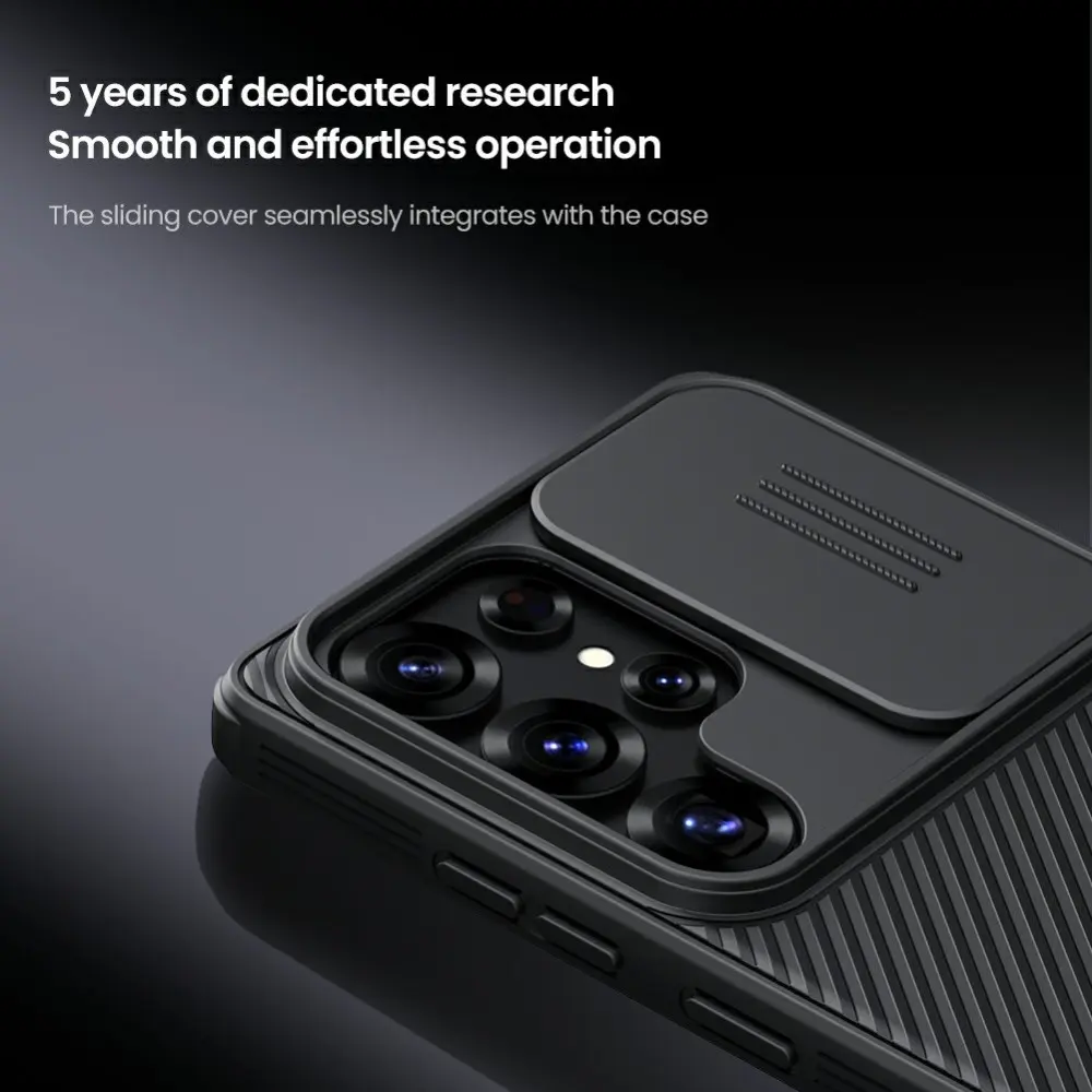 Nillkin CamShield Samsung Galaxy S25 Ultra Hoesje Camera Slider Back Cover Zwart afbeelding 6