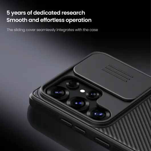 Nillkin CamShield Samsung Galaxy S25 Ultra Hoesje Camera Slider Back Cover Zwart afbeelding 6