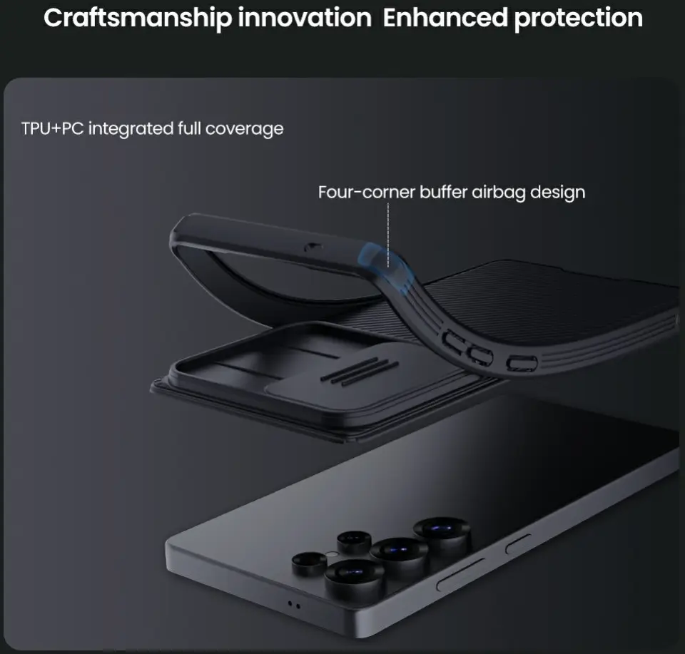 Nillkin CamShield Samsung Galaxy S25 Ultra Hoesje Camera Slider Back Cover Groen afbeelding 9