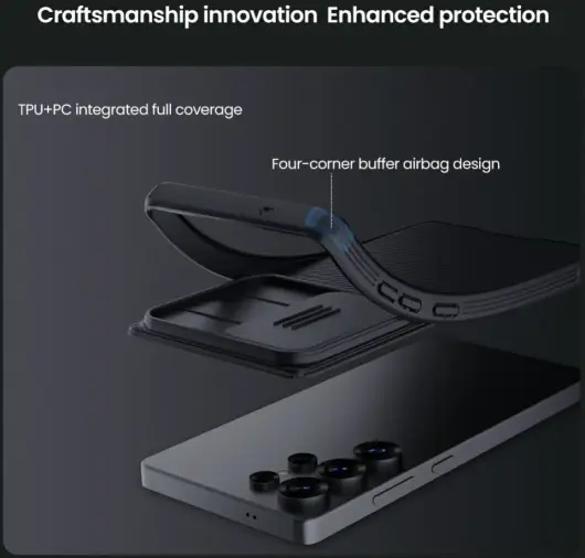 Nillkin CamShield Samsung Galaxy S25 Ultra Hoesje Camera Slider Back Cover Groen afbeelding 9