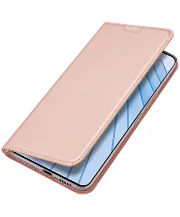 Dux Ducis Skin Pro Xiaomi Redmi Note 14 Hoesje Portemonnee Book Case Roze Hoesjes