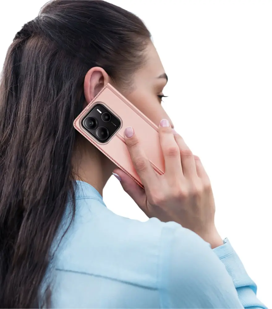 Dux Ducis Skin Pro Xiaomi Redmi Note 14 5G Hoesje Portemonnee Book Case Roze afbeelding 9