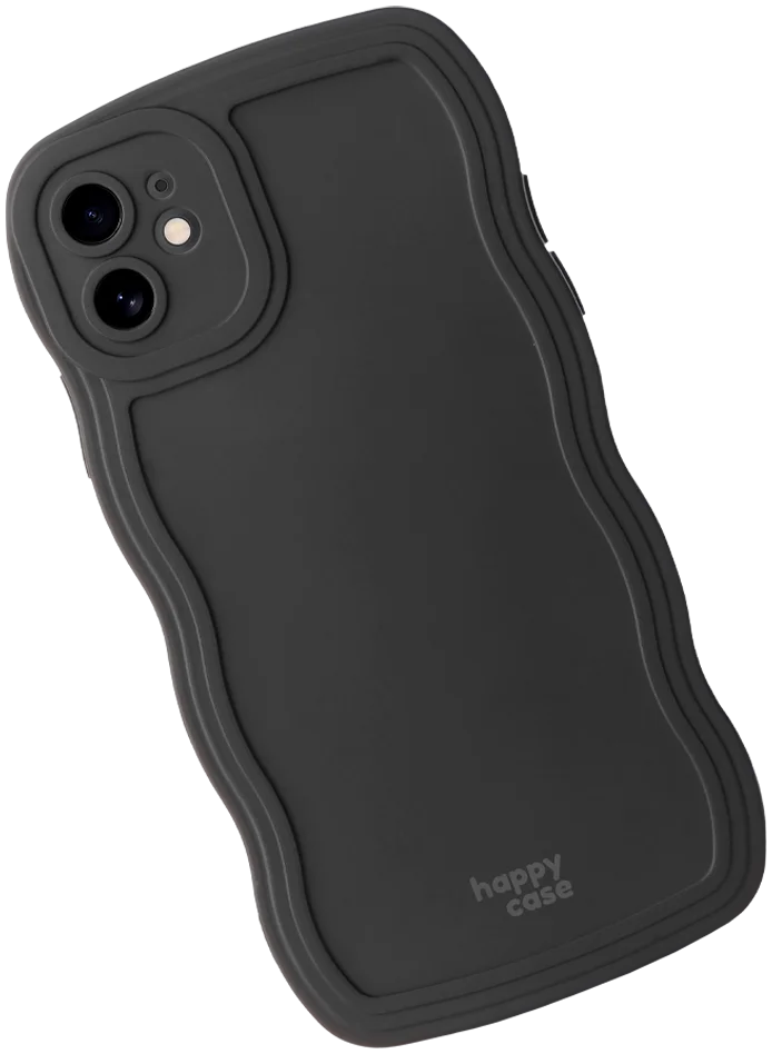 HappyCase Wavy Apple iPhone 11 Hoesje TPU Back Cover Zwart afbeelding 12