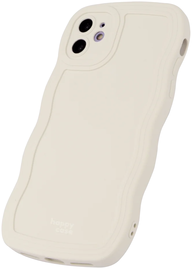HappyCase Wavy Apple iPhone 11 Hoesje TPU Back Cover Beige afbeelding 10