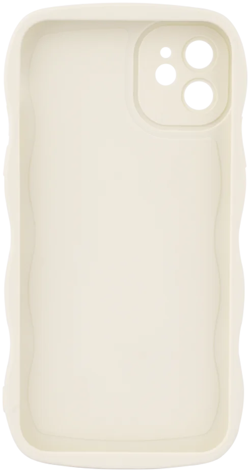 HappyCase Wavy Apple iPhone 11 Hoesje TPU Back Cover Beige afbeelding 15
