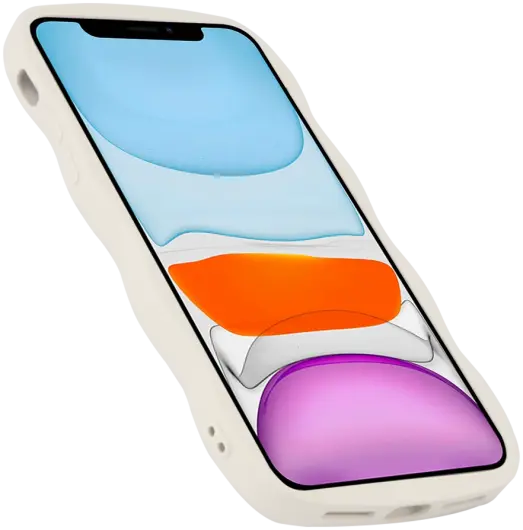 HappyCase Wavy Apple iPhone 11 Hoesje TPU Back Cover Beige afbeelding 13