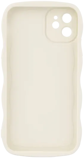 HappyCase Wavy Apple iPhone 11 Hoesje TPU Back Cover Beige afbeelding 15