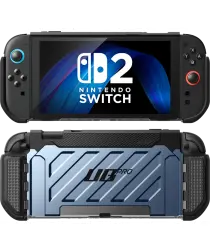 SUPCASE UB Pro Nintendo Switch 2 Hoesje Schokbestendig - Afneembare Joycon Blauw afbeelding