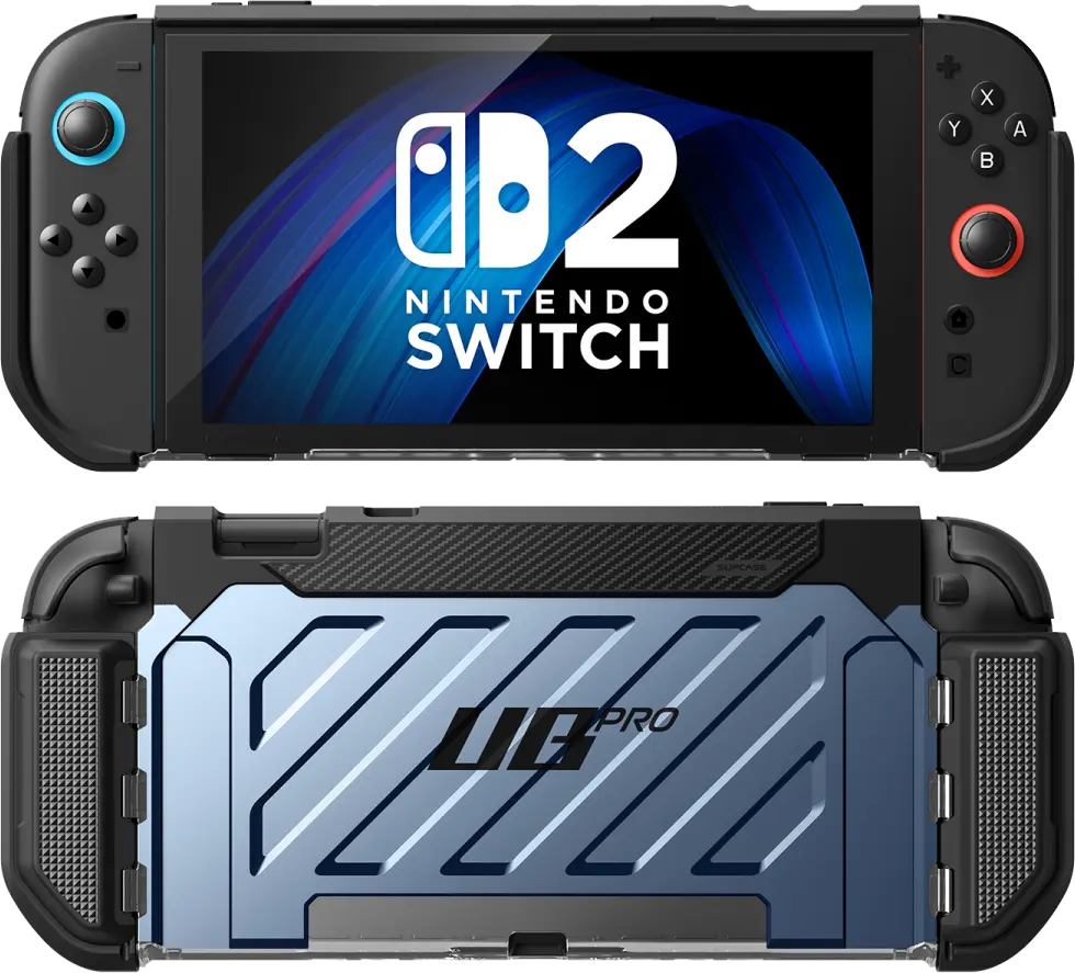 SUPCASE UB Pro Nintendo Switch 2 Hoesje Schokbestendig - Afneembare Joycon Blauw afbeelding 1