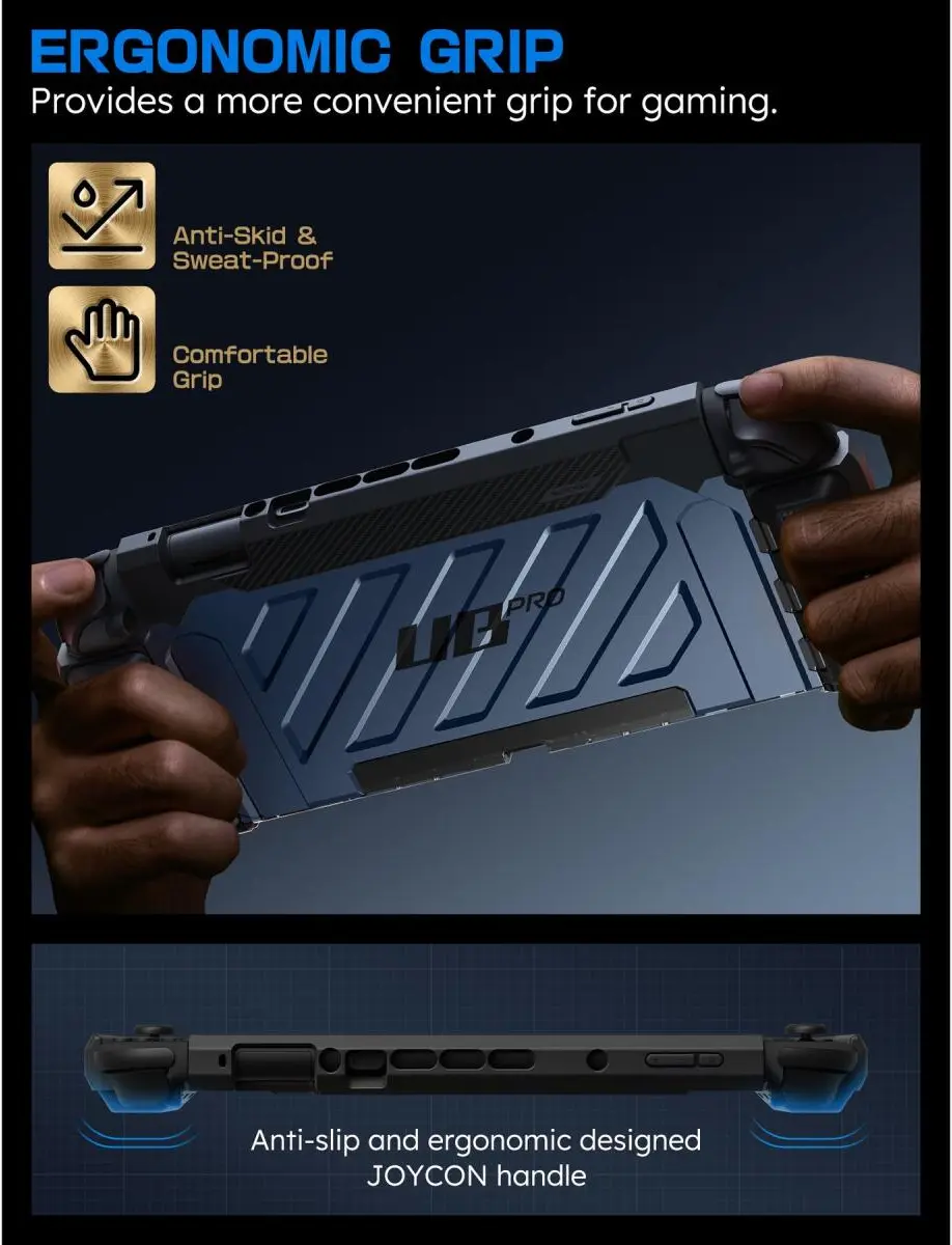 SUPCASE UB Pro Nintendo Switch 2 Hoesje Schokbestendig - Afneembare Joycon Blauw afbeelding 8