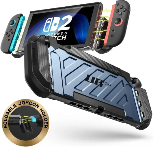SUPCASE UB Pro Nintendo Switch 2 Hoesje Schokbestendig - Afneembare Joycon Blauw afbeelding 3