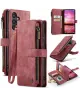 CaseMe C30 Samsung Galaxy S25 Hoesje Pasjeshouder Book Case Rood