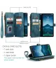 CaseMe C30 Samsung Galaxy S25 Hoesje Pasjeshouder Book Case Blauw