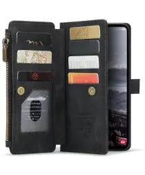 CaseMe C30 Samsung Galaxy S25 Plus Hoesje Pasjeshouder Book Case Zwart