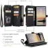 CaseMe C30 Samsung Galaxy S25 Ultra Hoesje Pasjeshouder Book Case Zwart afbeelding 3