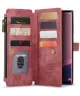 CaseMe C30 Samsung Galaxy S25 Ultra Hoesje Pasjeshouder Book Case Rood