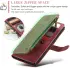 CaseMe C30 Samsung Galaxy S25 Ultra Hoesje Pasjeshouder Book Case Rood afbeelding 5