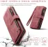 CaseMe C30 Samsung Galaxy S25 Ultra Hoesje Pasjeshouder Book Case Rood afbeelding 4