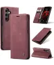 CaseMe 013 Samsung Galaxy S25 Hoesje Book Case met Standaard Rood