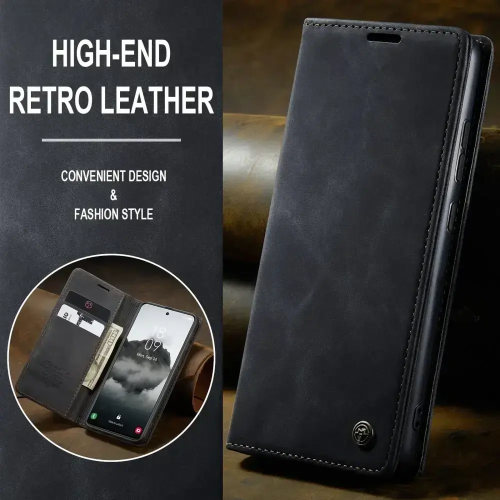 CaseMe 013 Samsung Galaxy S25 Plus Hoesje Book Case met Standaard Zwart afbeelding 11