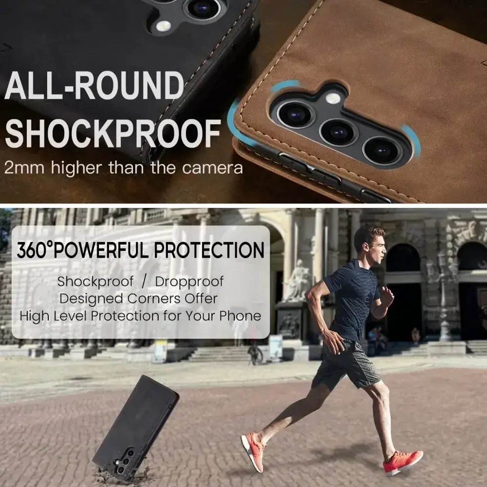 CaseMe 013 Samsung Galaxy S25 Plus Hoesje Book Case met Standaard Zwart afbeelding 8