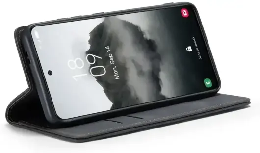 CaseMe 013 Samsung Galaxy S25 Plus Hoesje Book Case met Standaard Zwart afbeelding 4