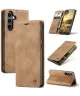 CaseMe 013 Samsung Galaxy S25 Plus Hoesje Book Case met Standaard Bruin