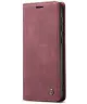 CaseMe 013 Samsung Galaxy S25 Plus Hoesje Book Case met Standaard Rood