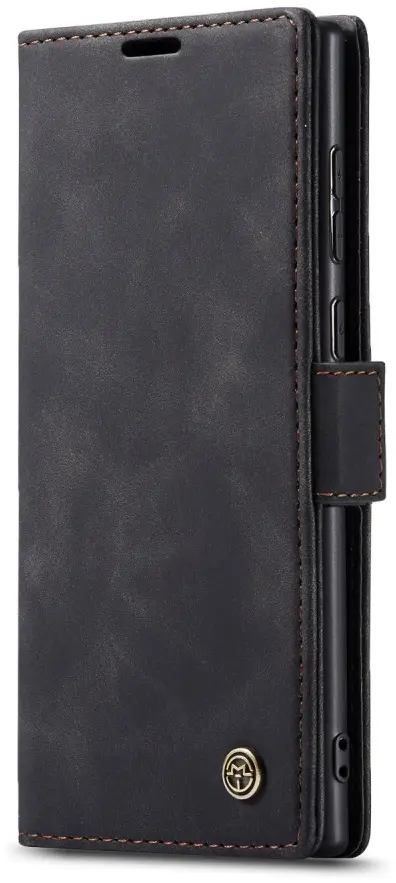 CaseMe 013 Samsung Galaxy S25 Ultra Hoesje Book Case met Standaard Zwart afbeelding 12