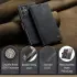 CaseMe 013 Samsung Galaxy S25 Ultra Hoesje Book Case met Standaard Zwart afbeelding 9
