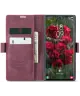 CaseMe 013 Samsung Galaxy S25 Ultra Hoesje Book Case met Standaard Rood