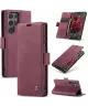 CaseMe 013 Samsung Galaxy S25 Ultra Hoesje Book Case met Standaard Rood