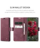 CaseMe 013 Samsung Galaxy S25 Ultra Hoesje Book Case met Standaard Rood