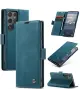 CaseMe 013 Samsung Galaxy S25 Ultra Hoesje Book Case met Standaard Blauw