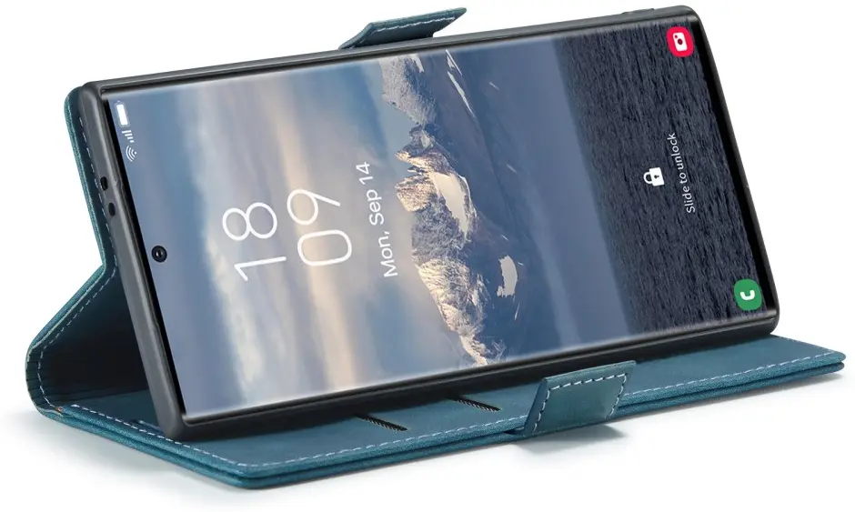 CaseMe 013 Samsung Galaxy S25 Ultra Hoesje Book Case met Standaard Blauw afbeelding 4