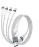 4smarts 4in2 Multi oplaadkabel 25cm Wit