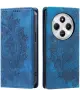 Xiaomi Redmi 14C Hoesje Mandala Print Book Case Blauw