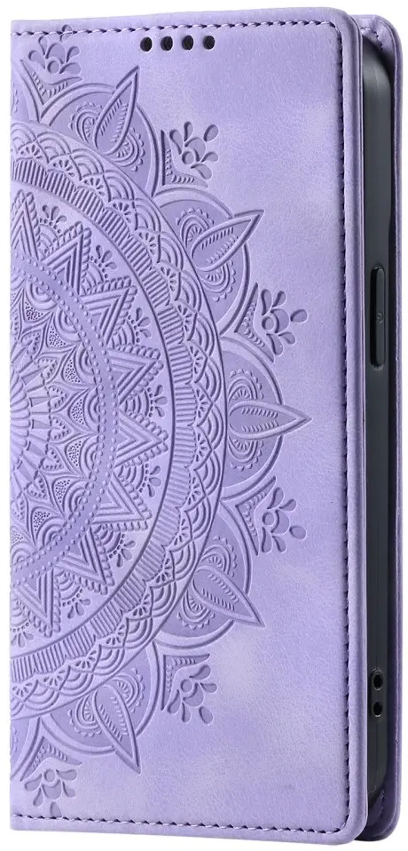 Xiaomi Redmi 14C Hoesje Mandala Print Book Case Paars afbeelding 9