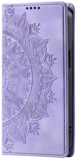 Xiaomi Redmi 14C Hoesje Mandala Print Book Case Paars afbeelding 9