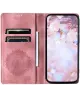 Xiaomi Redmi 14C Hoesje Mandala Print Book Case Roze Goud