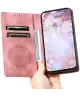 Xiaomi Redmi 14C Hoesje Mandala Print Book Case Roze Goud