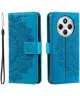 Xiaomi Redmi 14C Hoesje Mandala Book Case met Pasjeshouder Blauw