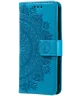 Xiaomi Redmi 14C Hoesje Mandala Book Case met Pasjeshouder Blauw