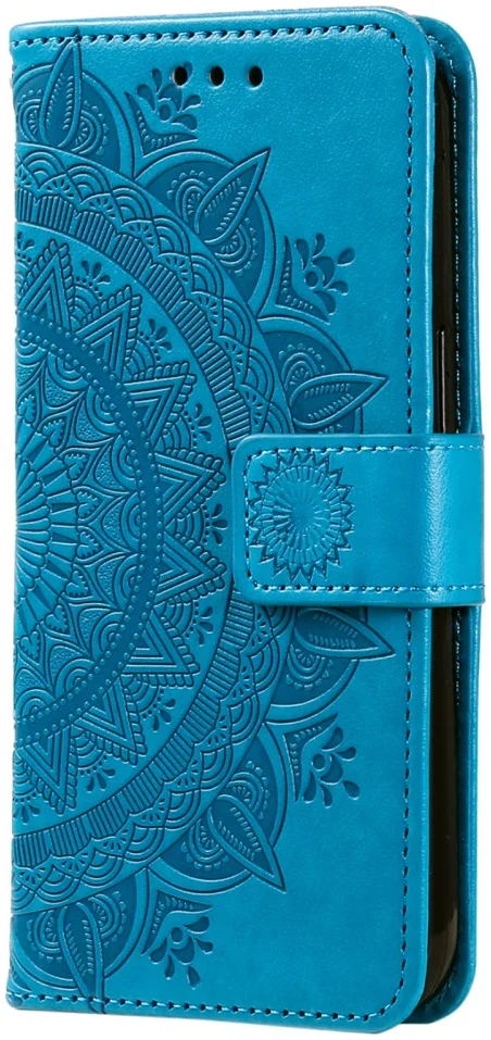 Xiaomi Redmi 14C Hoesje Mandala Book Case met Pasjeshouder Blauw afbeelding 5