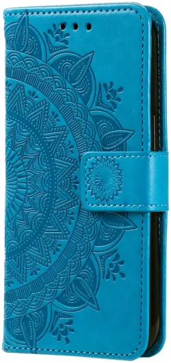 Xiaomi Redmi 14C Hoesje Mandala Book Case met Pasjeshouder Blauw afbeelding 5